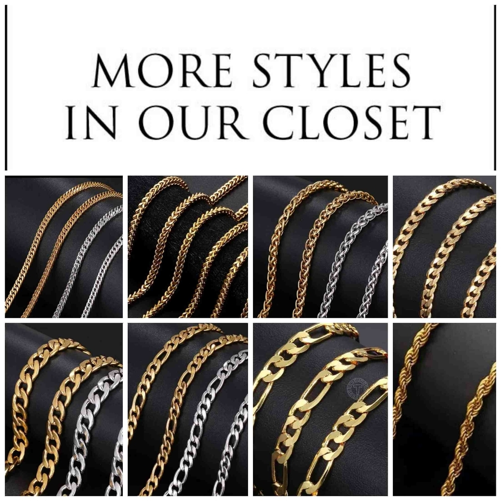 *NEW!* 4MM 24" Italian Franco Chain - Picture 7 of 9